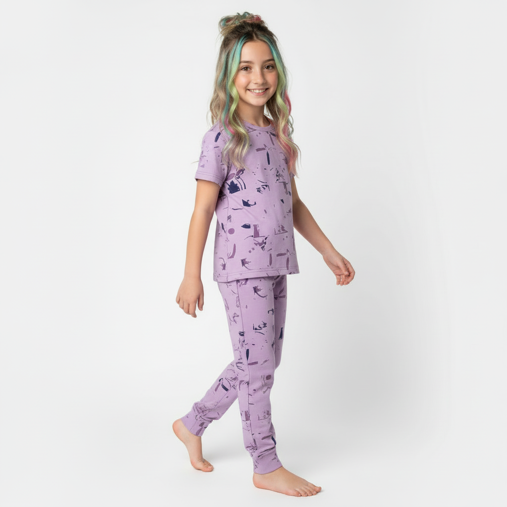 Cartoon Print Kids Cotton Night Suit (1-12 Years) Soft & Comfortable