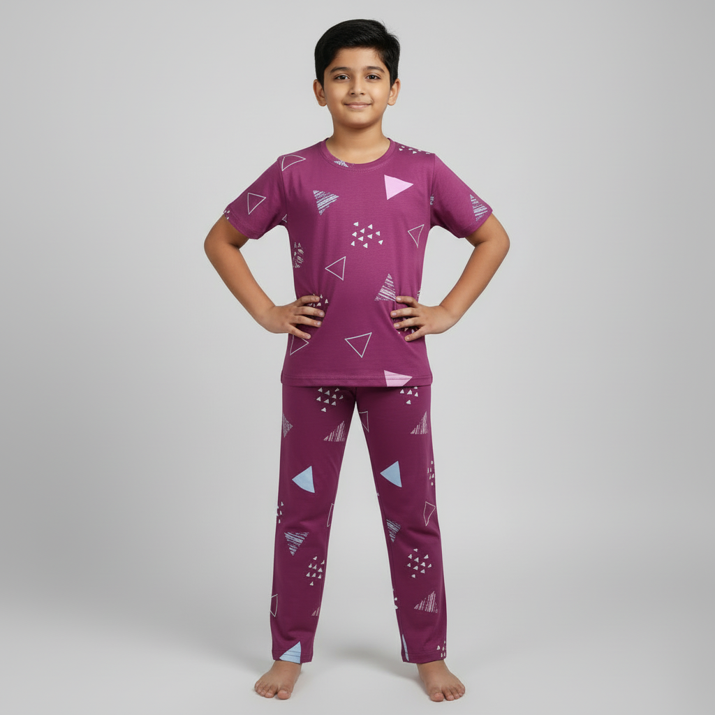 Boys & Girls Cotton Night Suit (1-12 Years) Premium Quality Soft Sleepwear