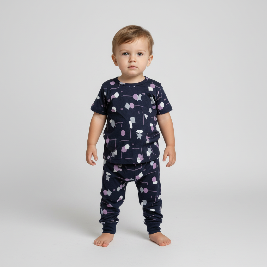 Designer Kids Night Suit Set (1-12 Years) Stylish & Cozy Cotton Sleepwear