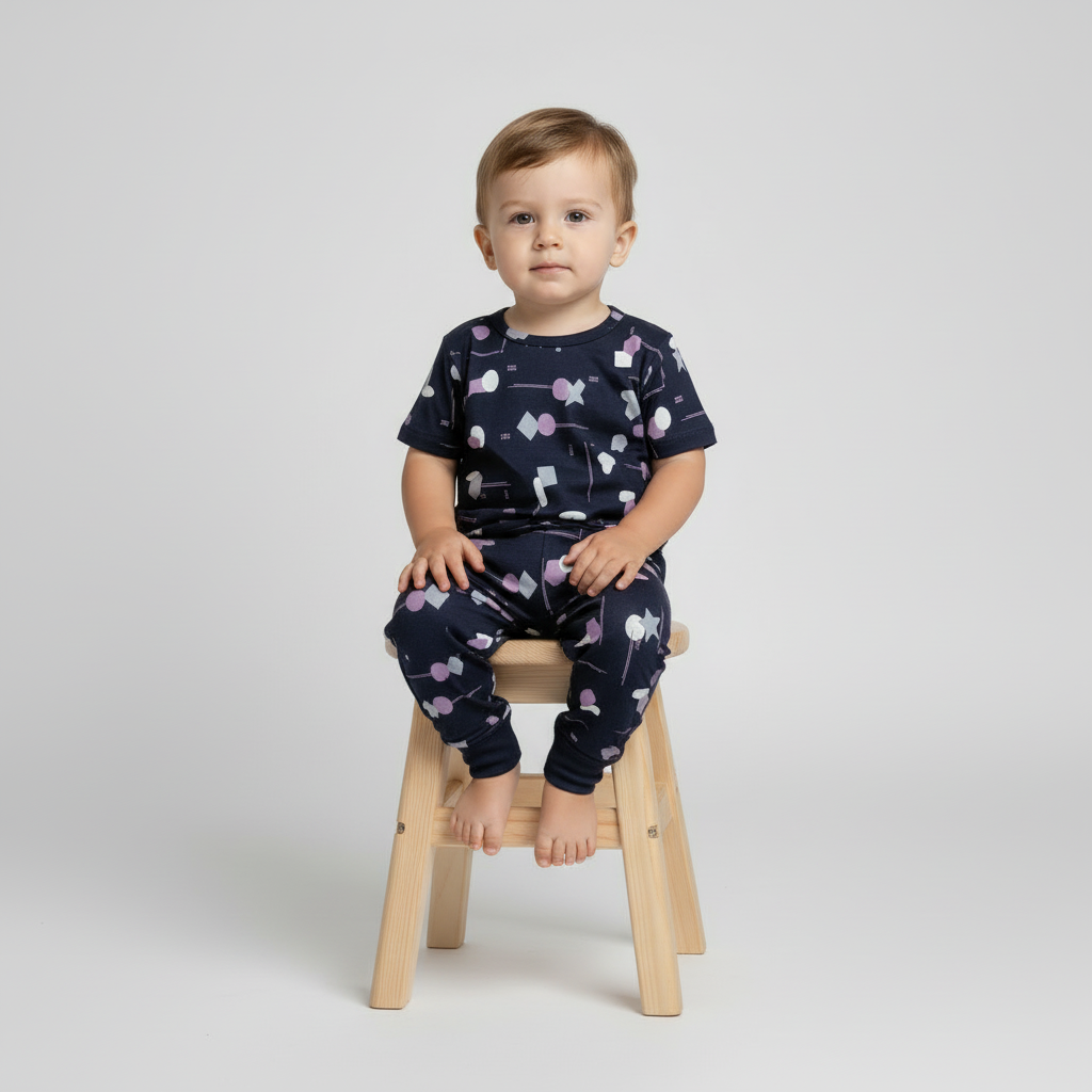 Designer Kids Night Suit Set (1-12 Years) Stylish & Cozy Cotton Sleepwear