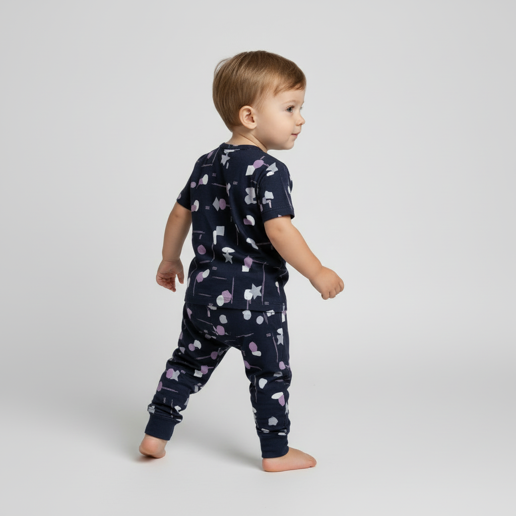Designer Kids Night Suit Set (1-12 Years) Stylish & Cozy Cotton Sleepwear